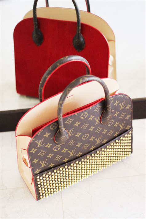 christian louboutin and louis vuitton bag